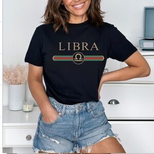 Libra Graphic Black T-Shirt